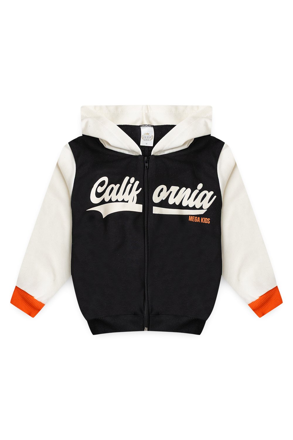 Conjunto Moletom Peluciado Infantil Masculino California - Preto
