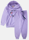 Conjunto Infantil Menina Moletom Sweet Bear Lilás 0382 - Laluna