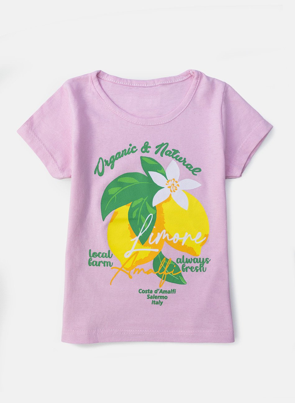 Conjunto Infantil Menina Limone Rosa 236 - Laluna