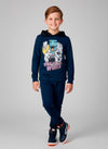 Conjunto Infantil Menino Meia Estação C/Capuz Dino Astronauta Marinho 0241 - Keki Boys