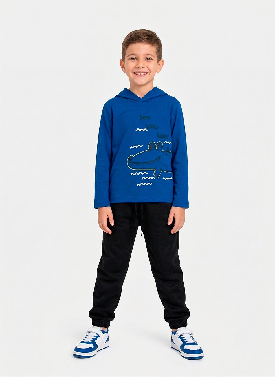 Conjunto Infantil Menino Meia Estação C/Capuz See You Royal 0247 - Keki Boys