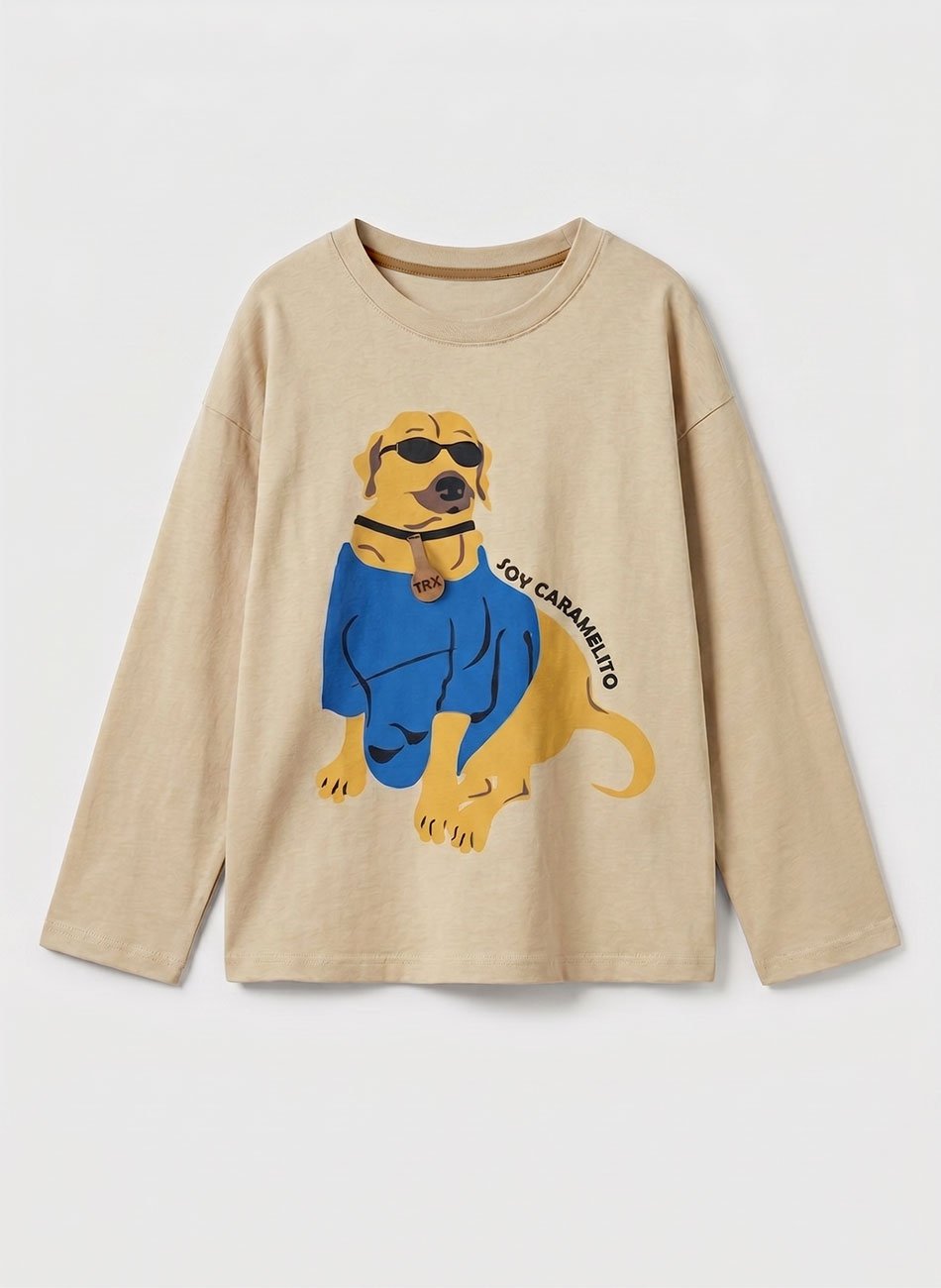 Conjunto Infantil Menino Meia Estação Soy Camelito Bege 0137- Keki Boys