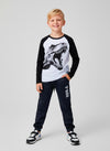 Conjunto Infantil Menino Meia Estação T-Rex Branco 070 - Keki Boys