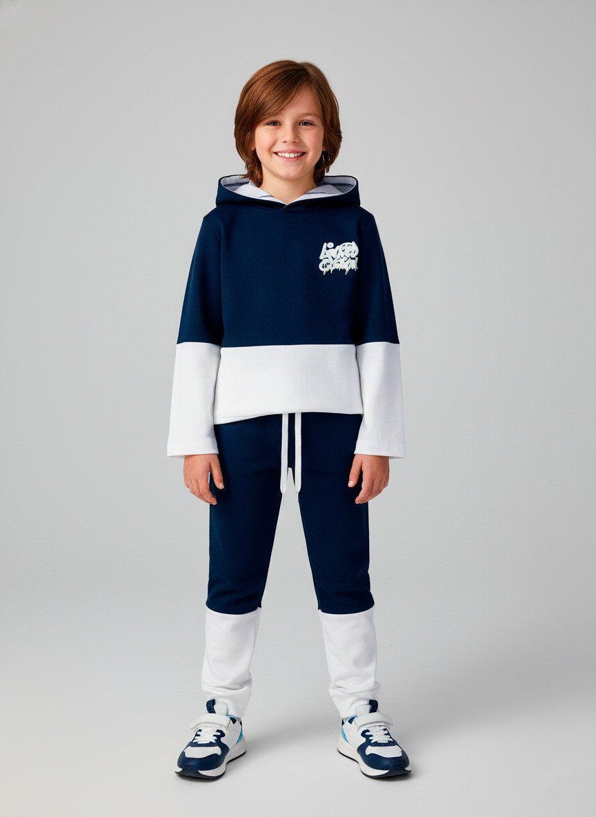 Conjunto Infantil Menino Moletom Limited Edition Marinho 0683 - Torrox