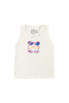 Conjunto Infantil Menina Óculos Verão Off White