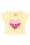 Conjunto Infantil Menina Girl Power Verão Amarelo