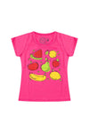 Conjunto Infantil Menina Frutinha Verão Rosa Chiclete