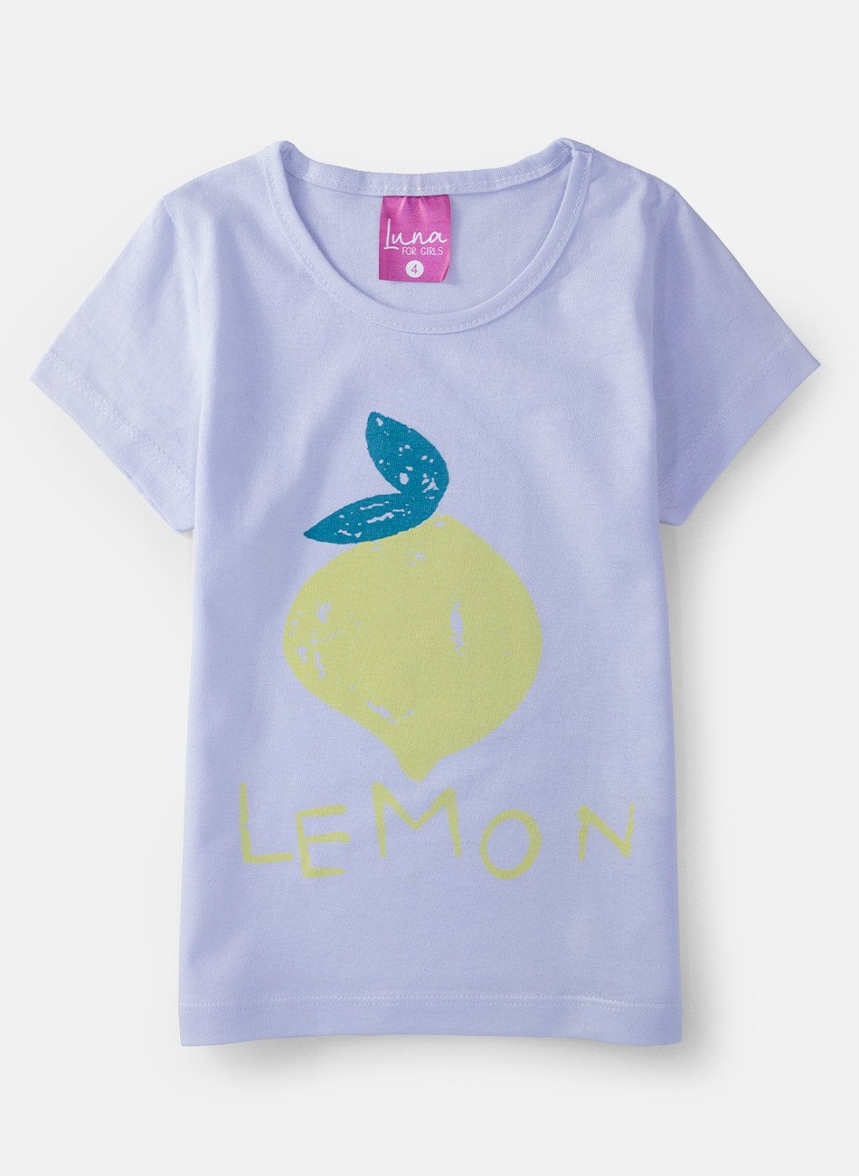 Conjunto Infantil Menina Lemon Branco 178 - Laluna