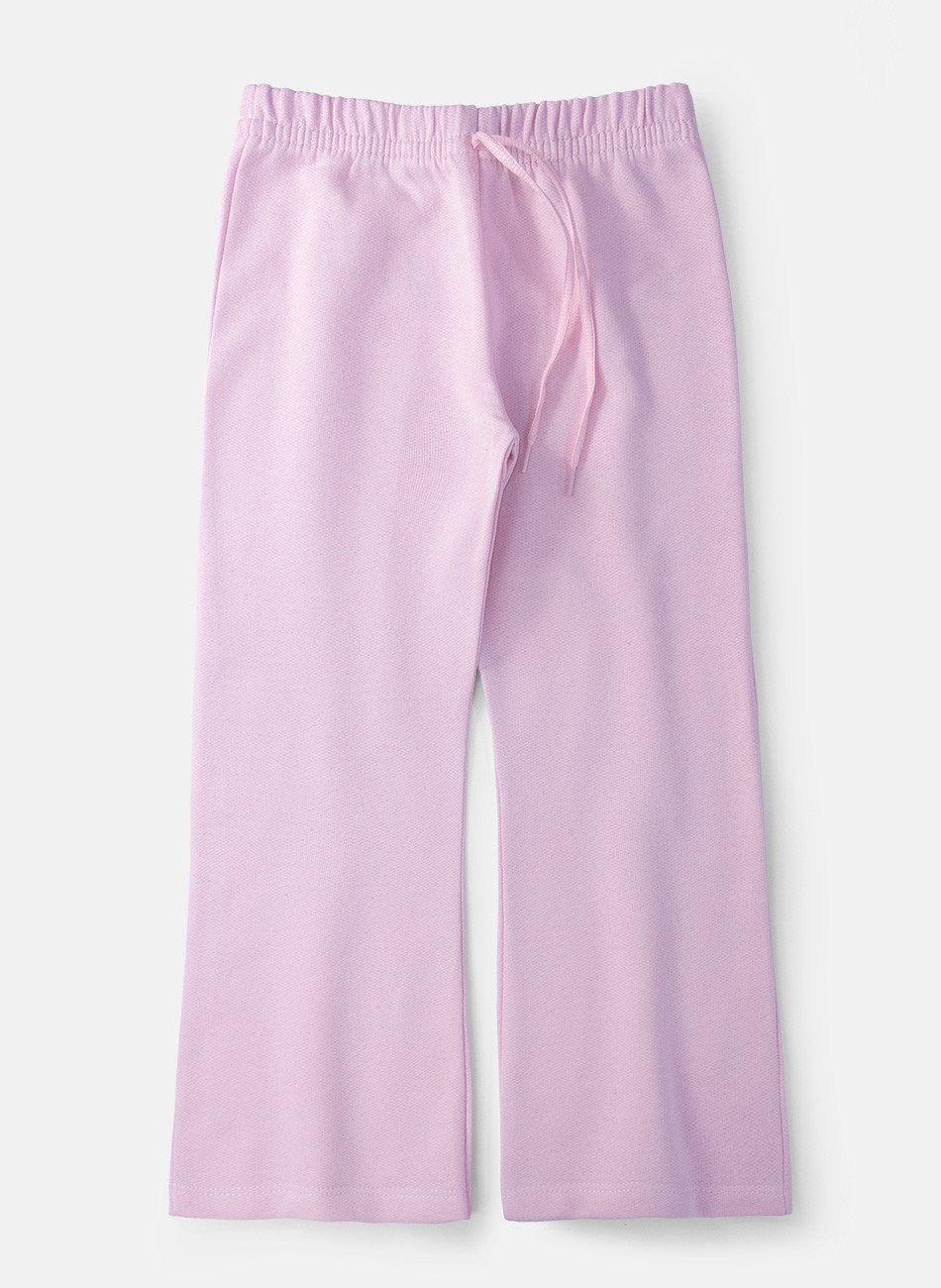 Conjunto Infantil Menina Moletom Happiness Rosa 0418 - Laluna
