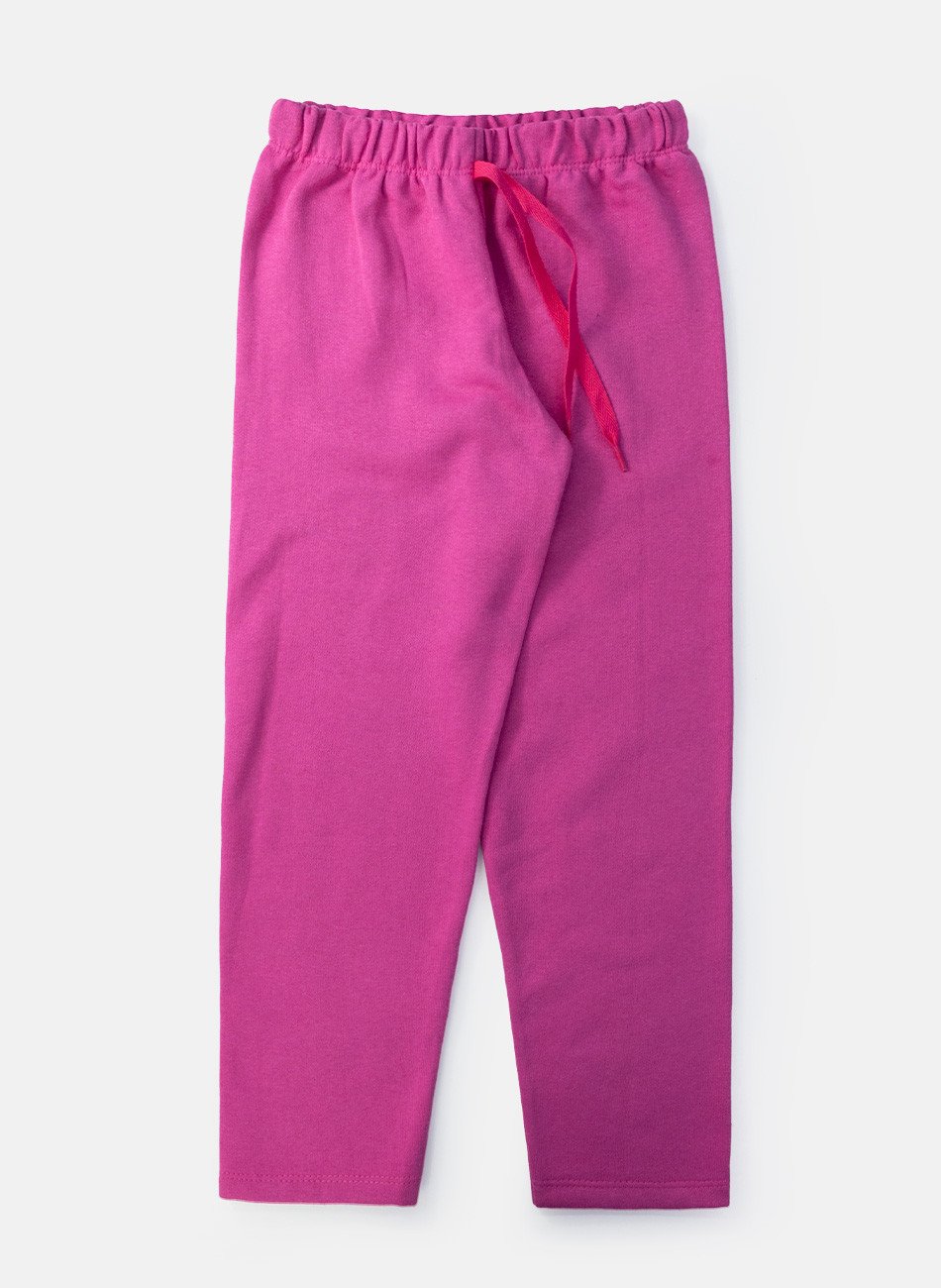 Conjunto Infantil Menina Moletom Óculos Pink 140 - Laluna