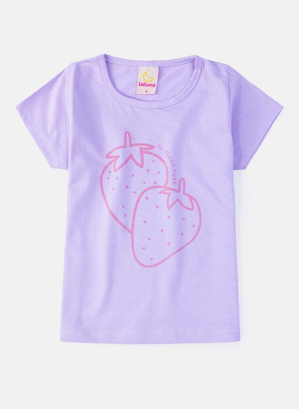 Conjunto Infantil Menina So Berry Cute Lilás 0350 - Laluna