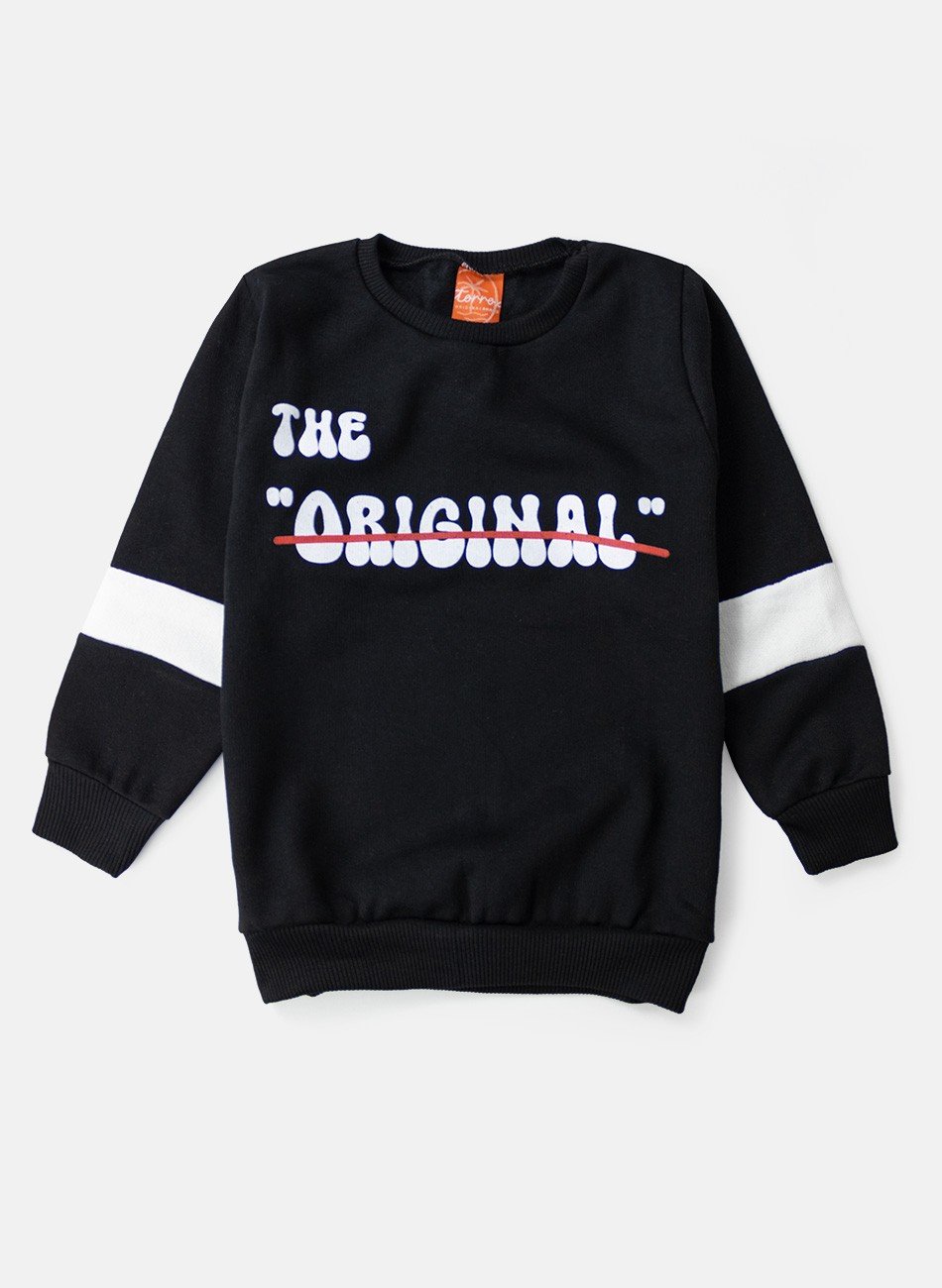 Conjunto Infantil Menino Moletom The Original Preto 0572 - Torrox
