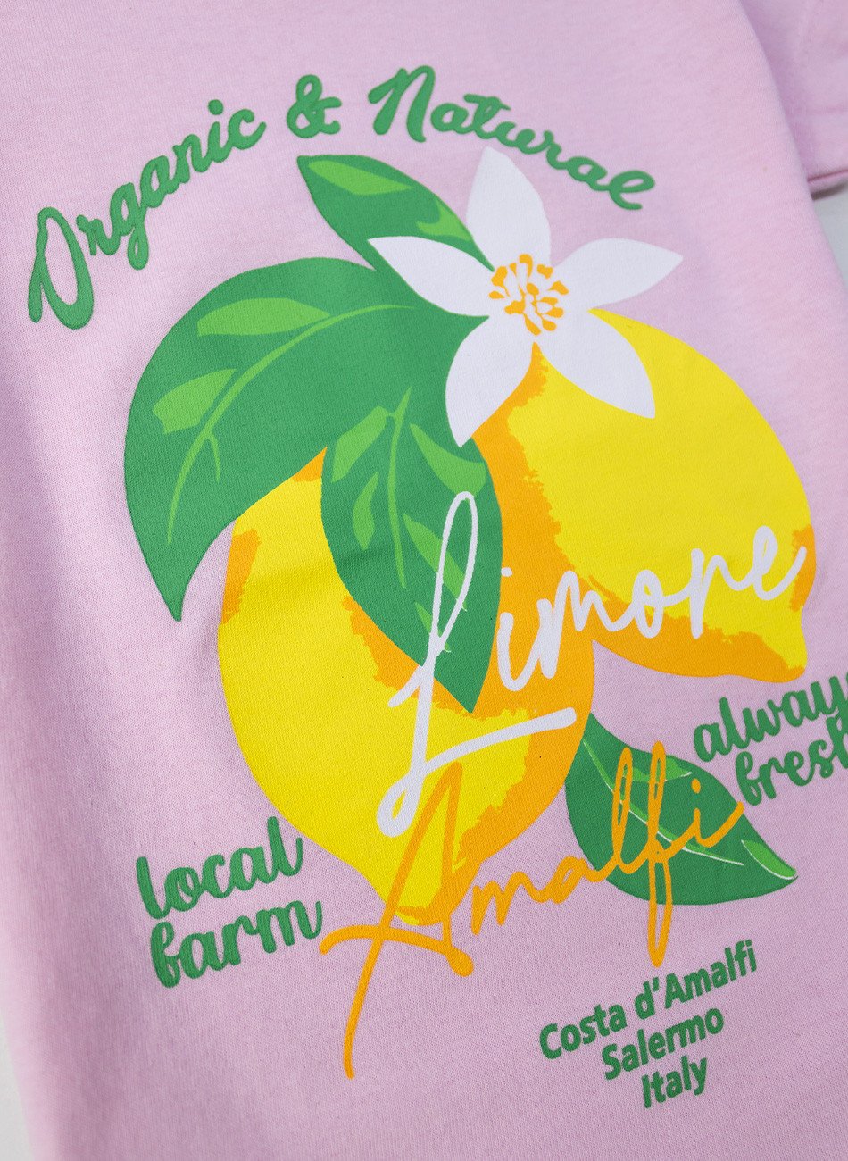 Conjunto Infantil Menina Limone Rosa 236 - Laluna