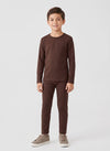 Conjunto Infantil Unissex Térmico Marrom 0203 - Laluna