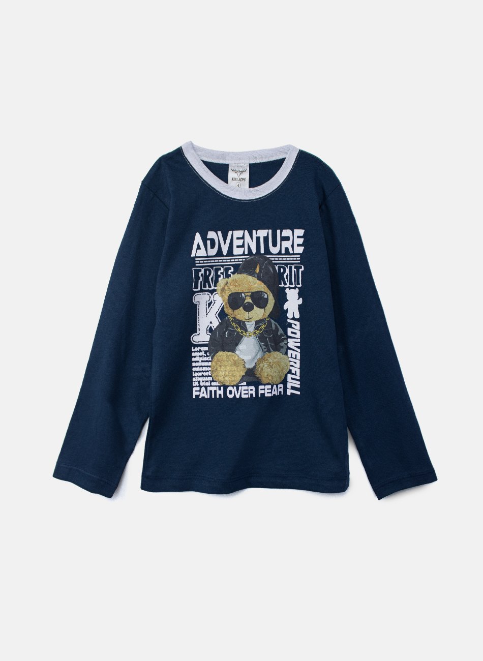 Conjunto Infantil Menino Meia Estação Adventure Urso Marinho 0104 - Keki Boys