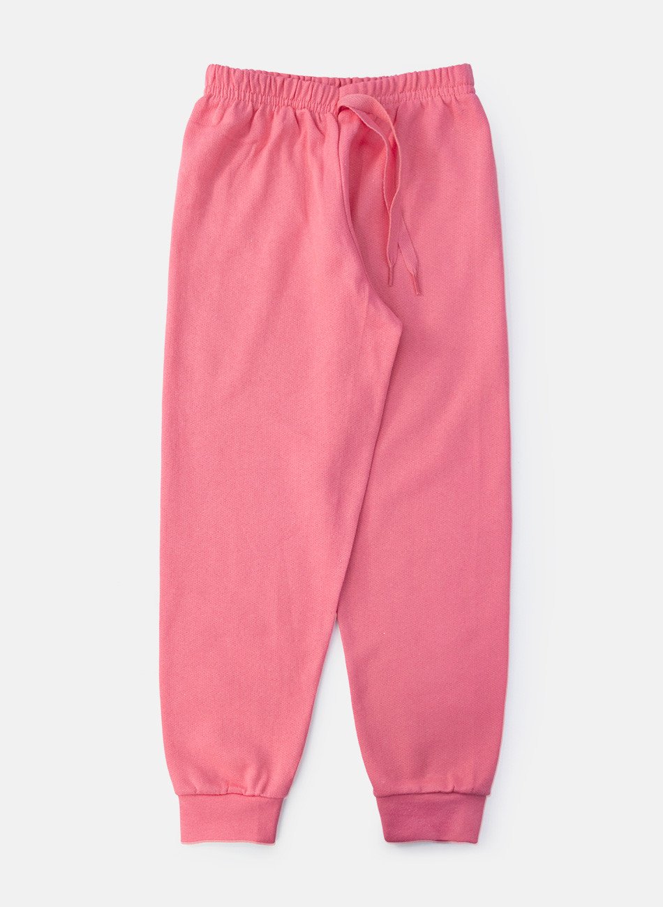 Conjunto Infantil Menina Moletom Meow Rosa 138 - Laluna