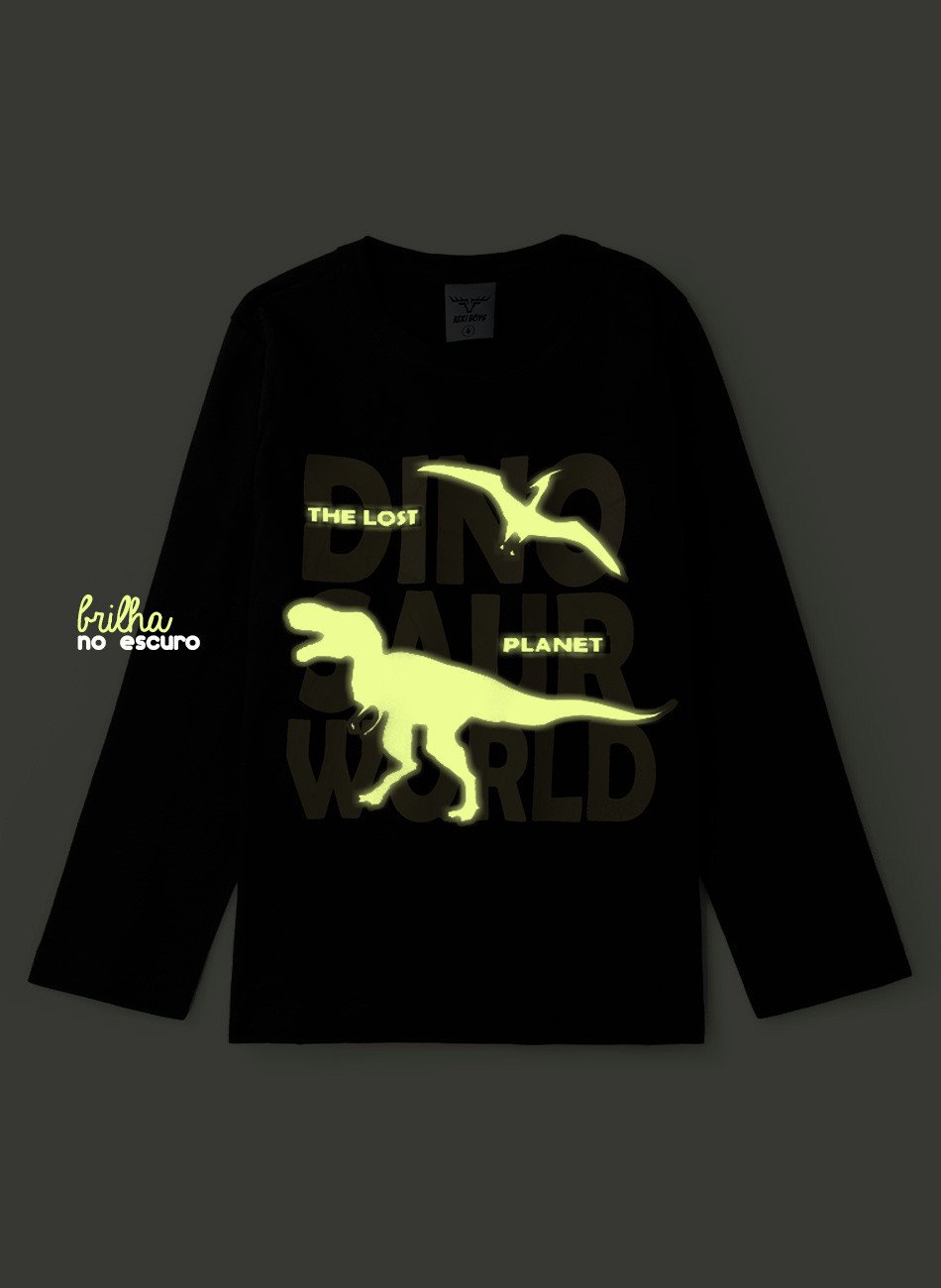 Conjunto Infantil Menino Meia Estação Dinosaur World Preto 071 - Keki Boys