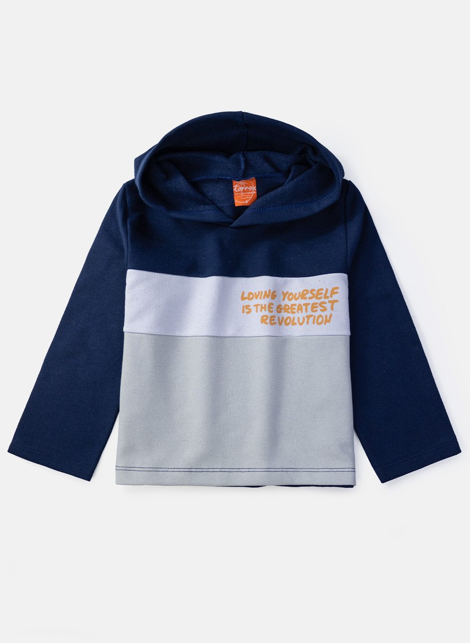 Conjunto Infantil Menino Moletom Loving Yourself Marinho 0684 - Torrox