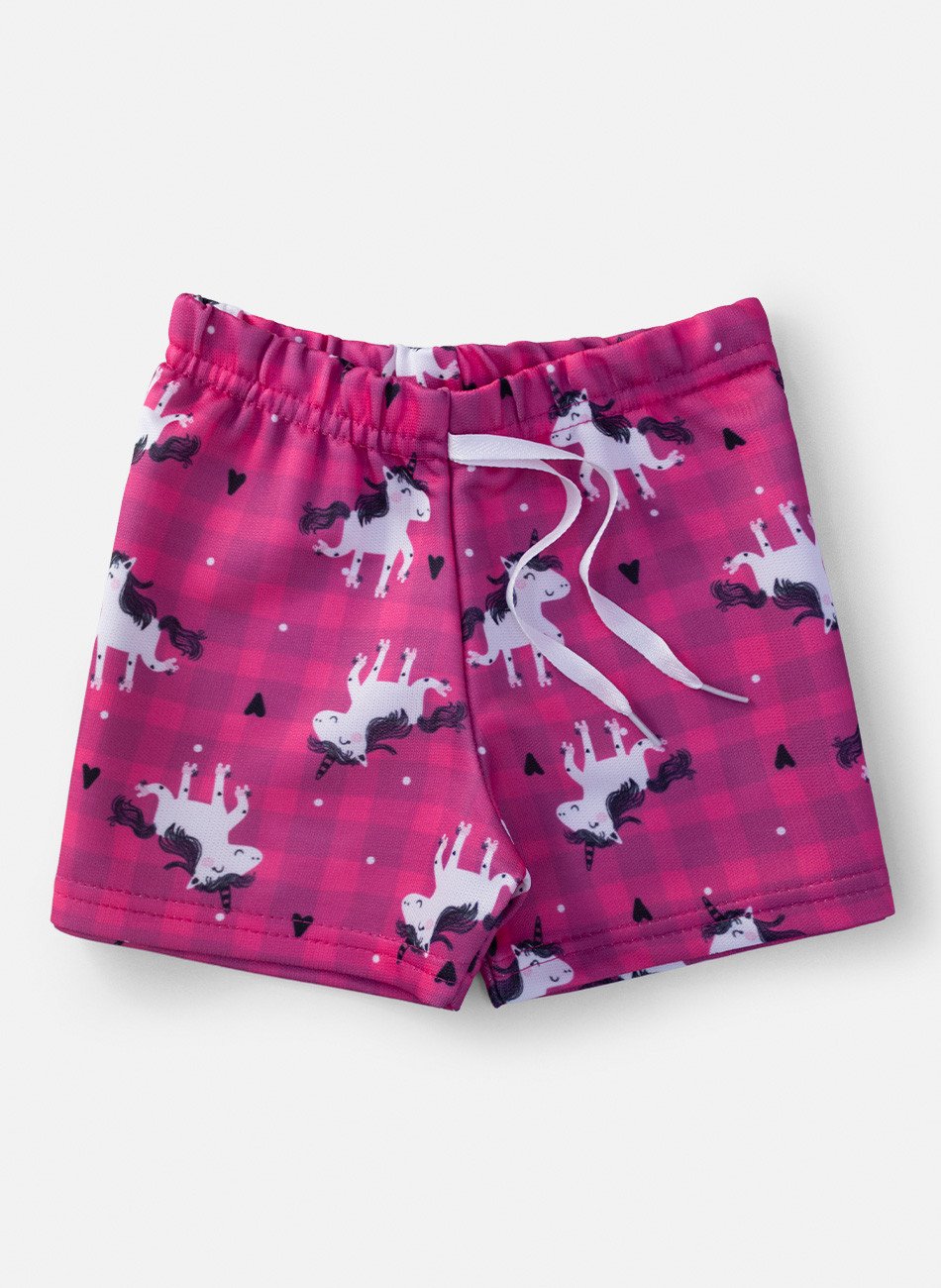 Conjunto Infantil Menina Hello Unicorn Branco 0723 - Laluna