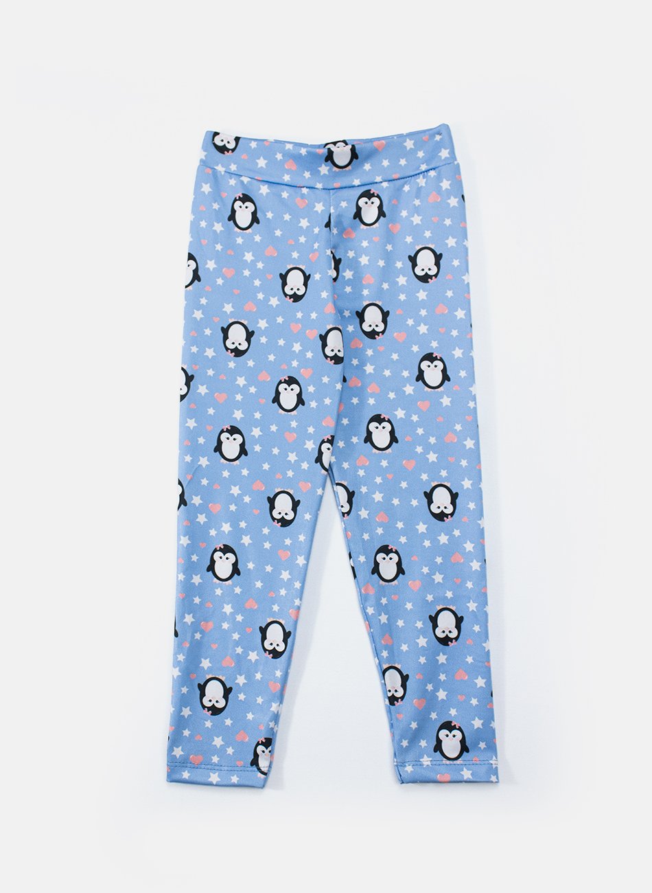 Conjunto Infantil Menina Meia Estação Pinguim 352 - Laluna