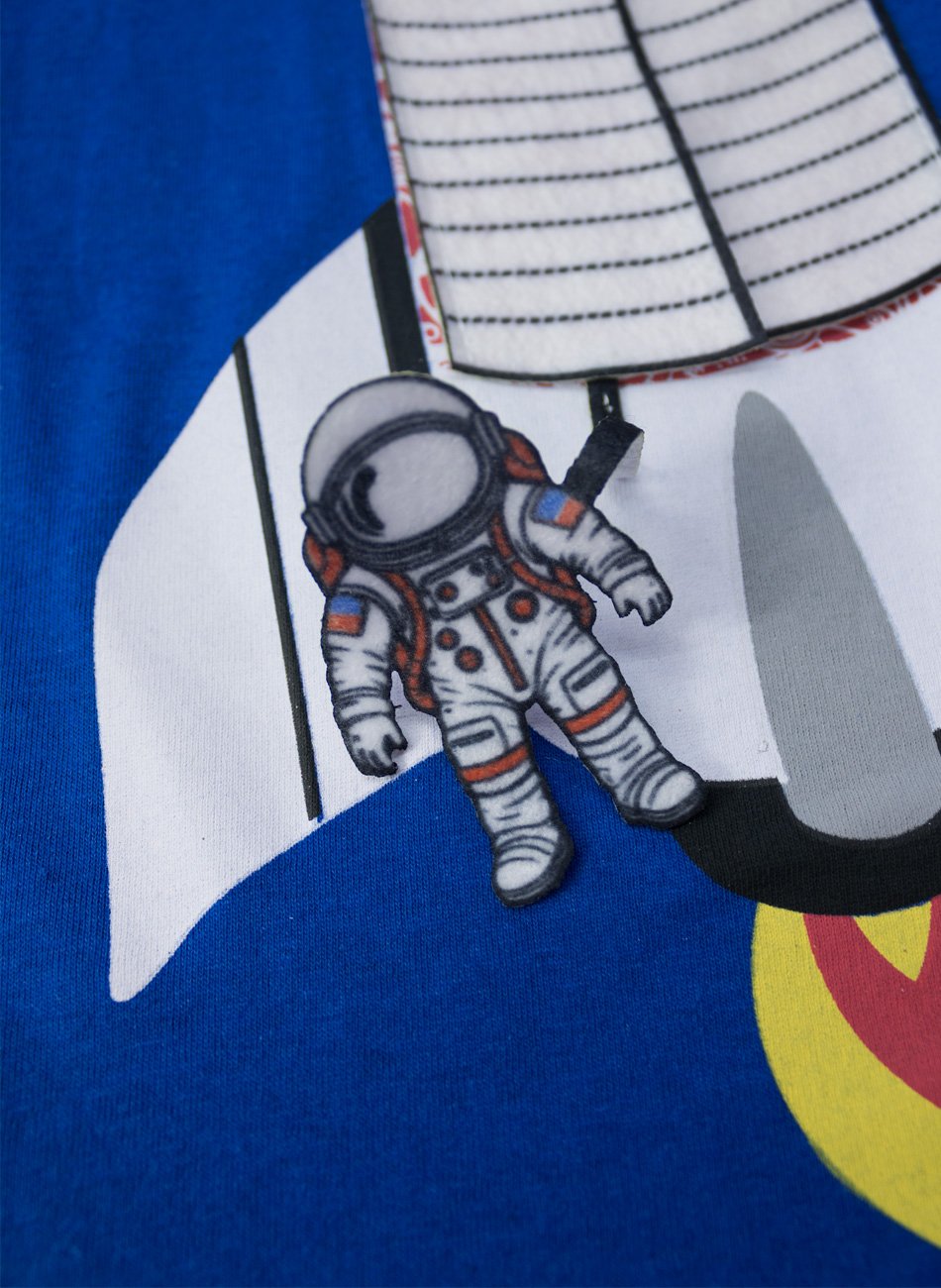 Conjunto Infantil Menino Foguete Azul 0433 - Keki Boys