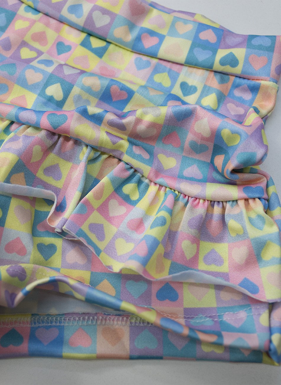 Conjunto Infantil Regata Menina Rainbows Amarelo 0404 - Laluna