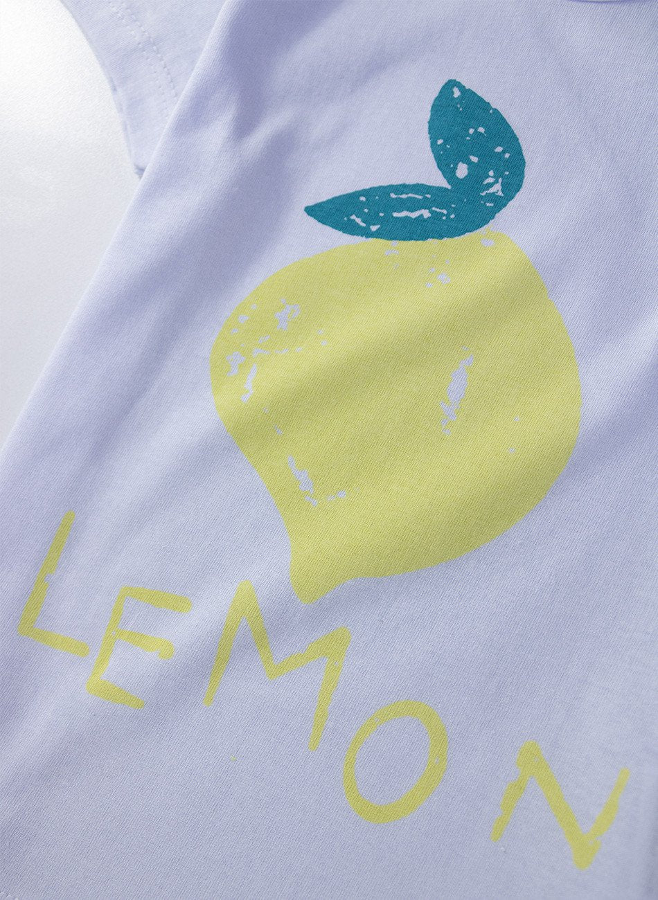 Conjunto Infantil Menina Lemon Branco 178 - Laluna