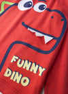 Conjunto Infantil Menino Meia Estação Funny Dino Vermelho 0331 - Keki Boys