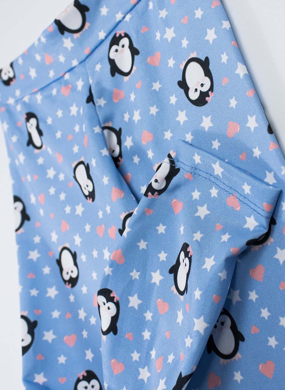 Conjunto Infantil Menina Meia Estação Pinguim 352 - Laluna