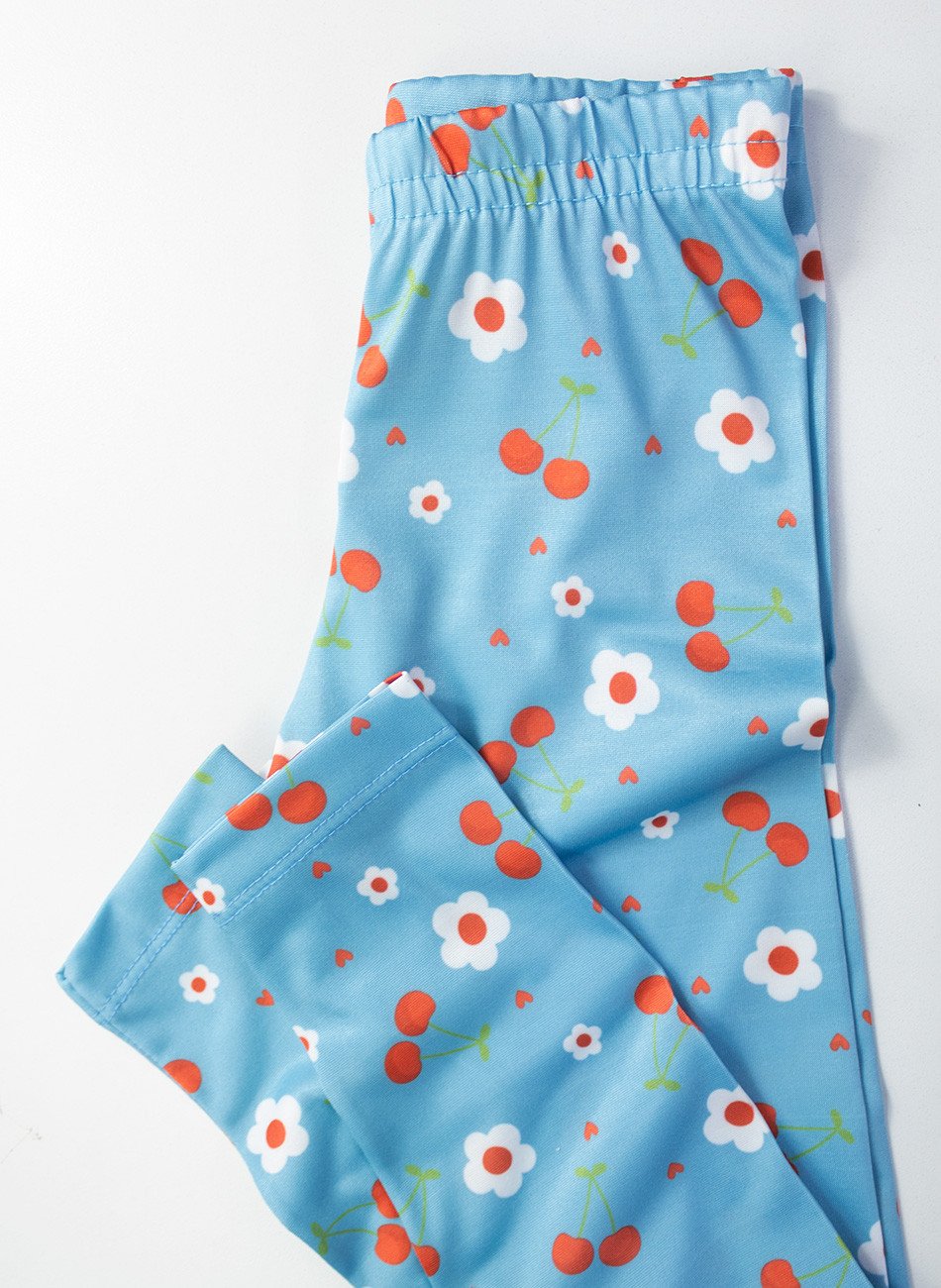 Conjunto Infantil Menina Meia Estação Cerejinhas Branco 0443 - Laluna