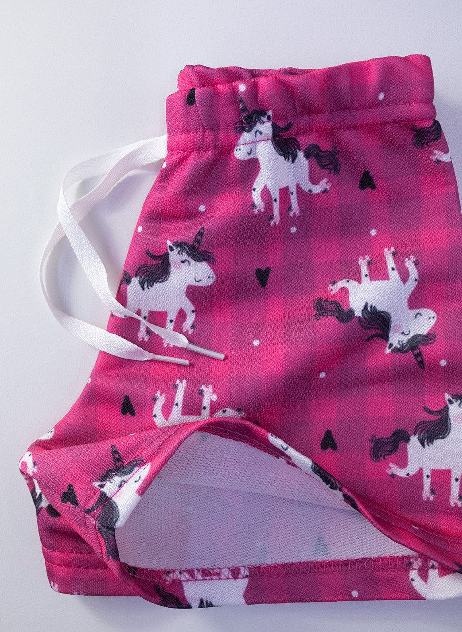 Conjunto Infantil Menina Hello Unicorn Branco 0723 - Laluna