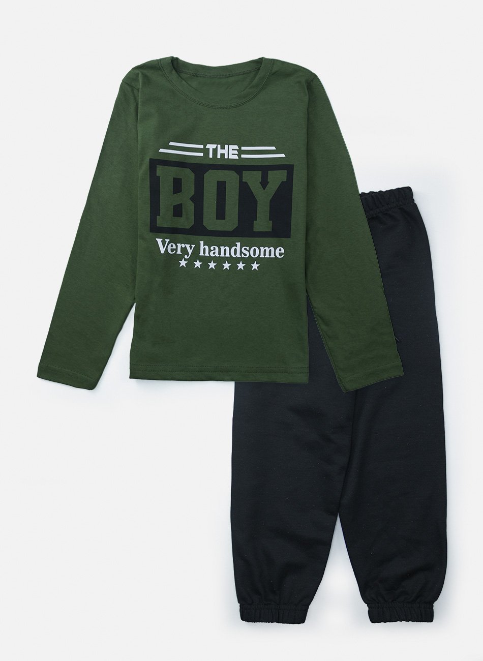 Conjunto Infantil Menino Meia Estação The Boy Verde 0118 - Keki Boys