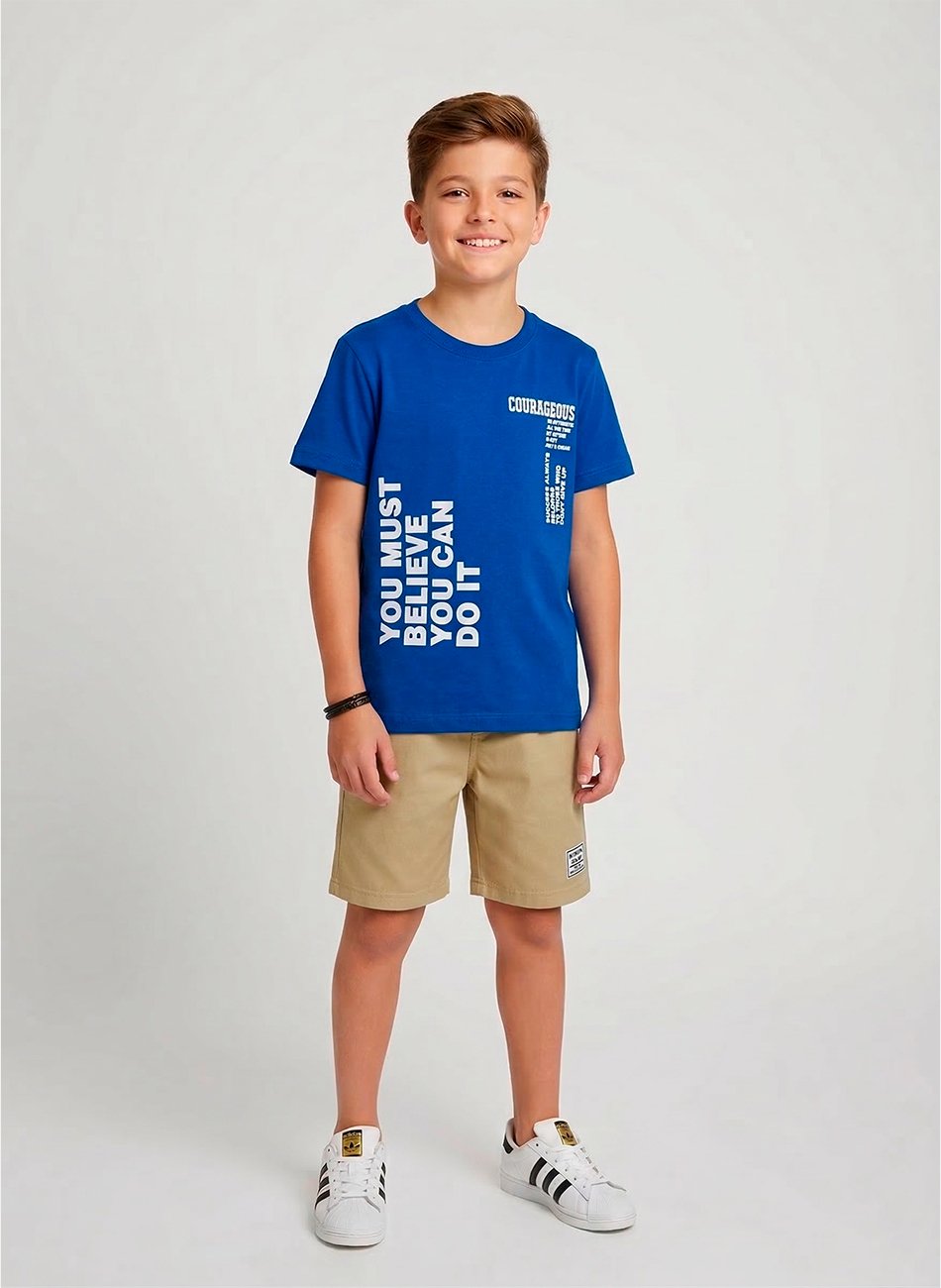 Conjunto Infantil Menino Courageous Azul 075 - Keki Boys