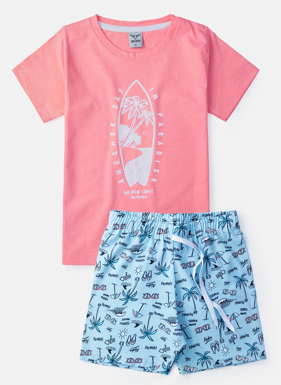 Conjunto Infantil Menino Another Day Coral 68 - Torrox
