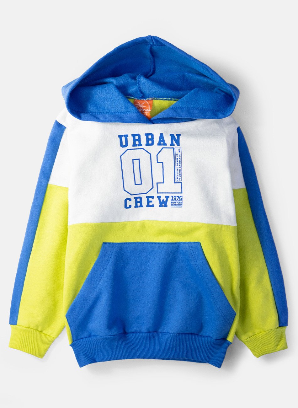 Conjunto Infantil Menino Moletom Urban Crew Creme 0561 - Torrox