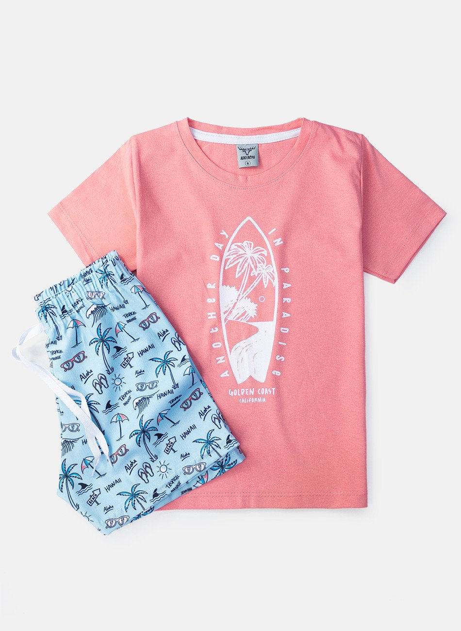 Conjunto Infantil Menino Another Day Coral 68 - Torrox