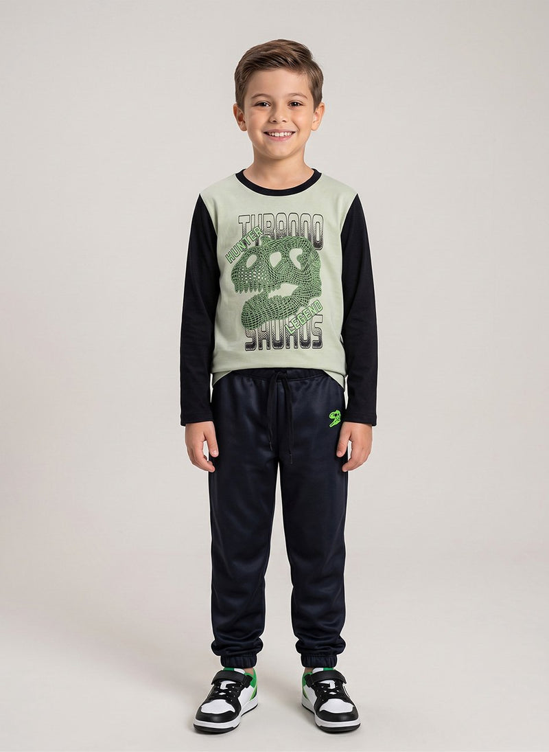 Conjunto Infantil Menino Meia Estação Hunter Legends Bege 0155 - Keki Boys