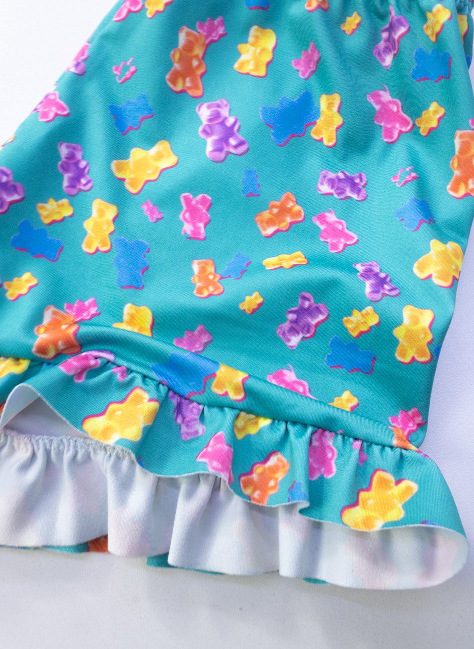 Conjunto Infantil Menina Fun! Urso Branco 0734 - Laluna