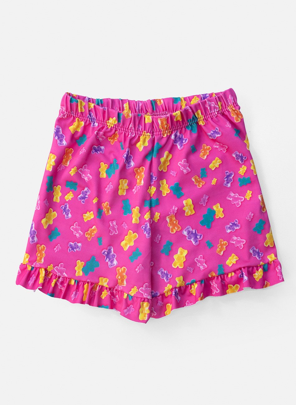 Conjunto Infantil Menina Fun! Urso Amarelo 0734 - Laluna
