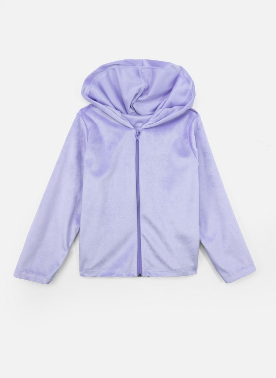 Conjunto Infantil Plush Liso Menina Lilás 476 - Laluna