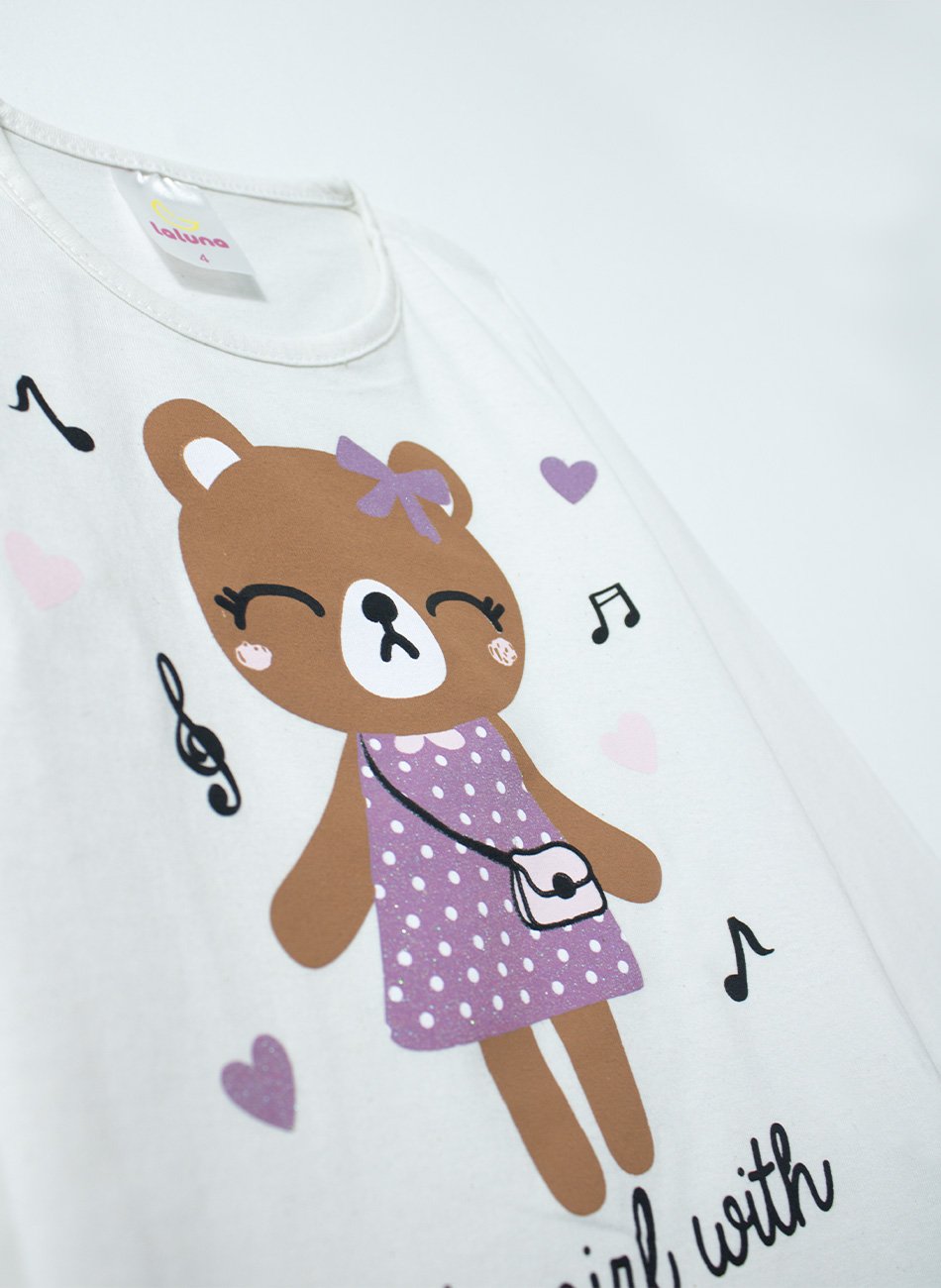 Conjunto Infantil Menina Meia Estação Cute Girl 0626 - Laluna