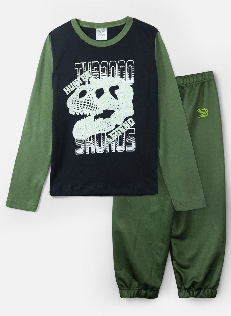 Conjunto Infantil Menino Meia Estação Hunter Legends Preto 0155 - Keki Boys