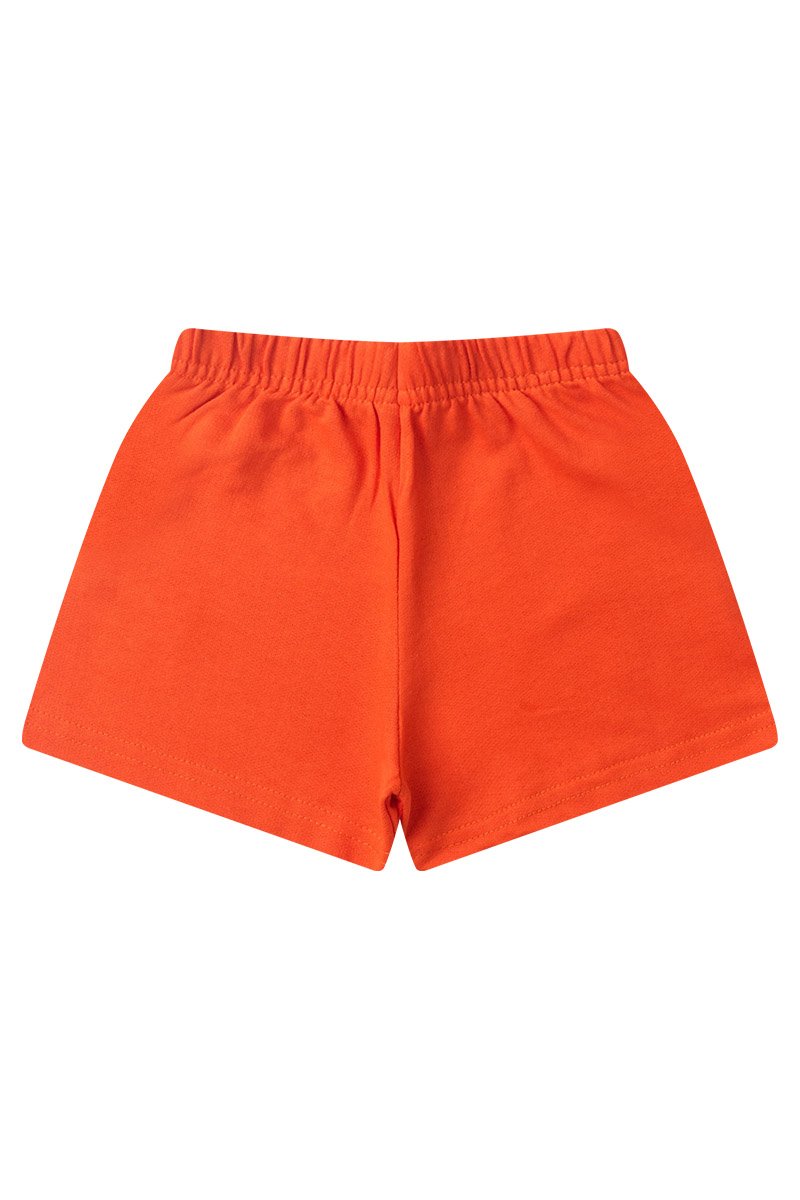 Conjunto Infantil Menina Verão Borboletas Com Babado na Manga Iaia 100% Algodão Branco