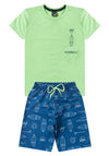 Conjunto Infantil Menino Algodão Premium Hang Loose Kangulu Terra