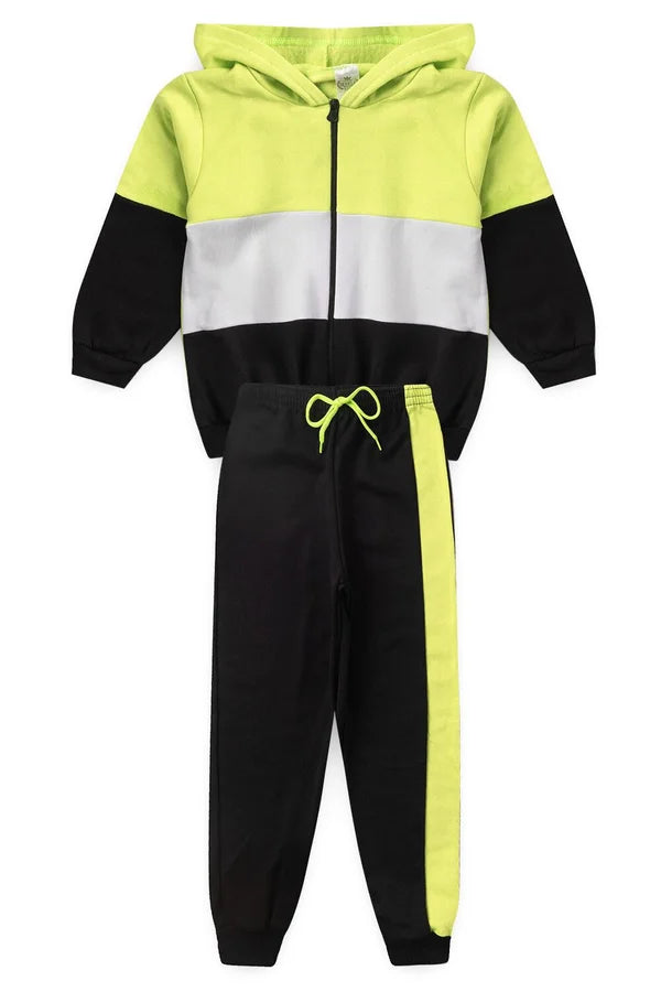 Conjunto Moletom Peluciado Infantil Masculino Três Cores - Verde