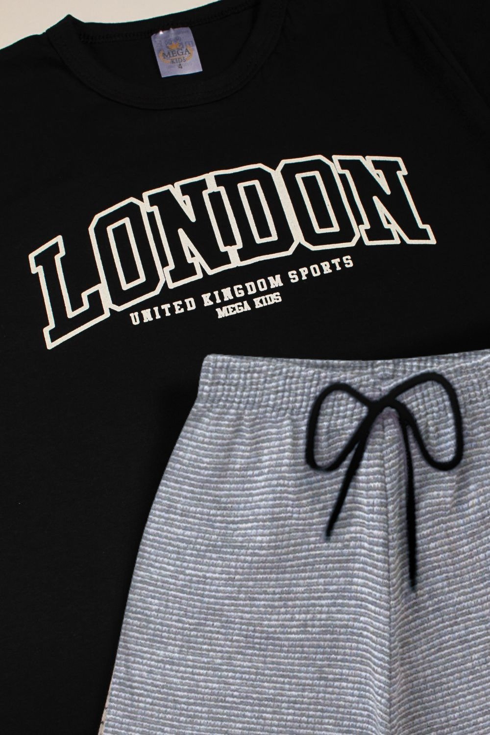 Conjunto Infantil Verão Masculino London - Preto