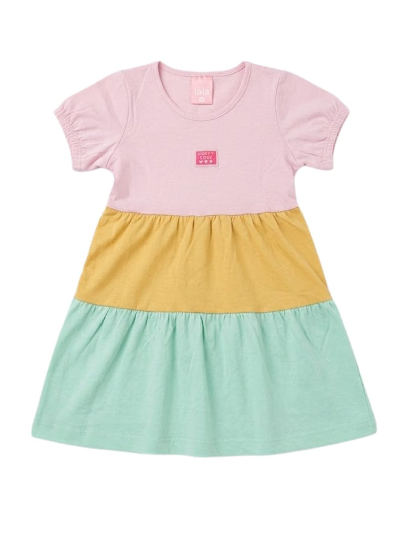 Vestido Infantil Menina Verão Iaia Rosa Bebê