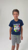 Conjunto Infantil Verão Masculino Gamer Never Sleep - Marinho