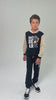 Conjunto Moletom Peluciado Infantil Masculino Bad Bear - Preto