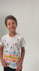 Conjunto Infantil Verão Masculino Ondas e Coqueiros - Off White